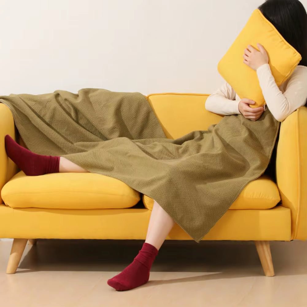 HeatCozy™ 2 - in - 1 Wireless Heating Shawl™ — USB - Powered Heating Blanket & Electric Scarf for Women - B Said Vibe