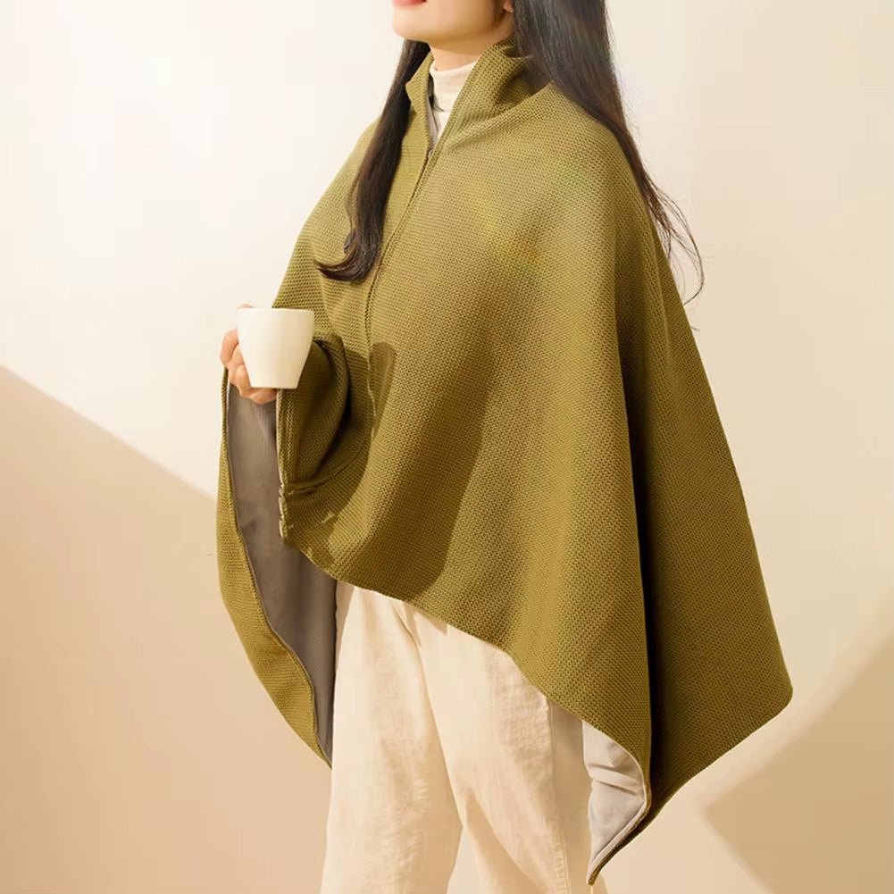 HeatCozy™ 2 - in - 1 Wireless Heating Shawl™ — USB - Powered Heating Blanket & Electric Scarf for Women - B Said Vibe