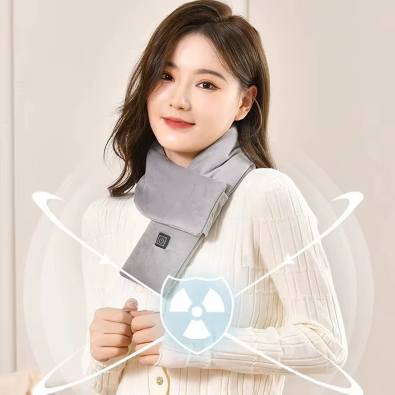 HeatWrap™ USB Heating Scarf – 3 - Gear Temperature Control, Fleece Washable Electric Neck Warmer (Battery Not Included) – Winter & Camping Warmer - B Said Vibe